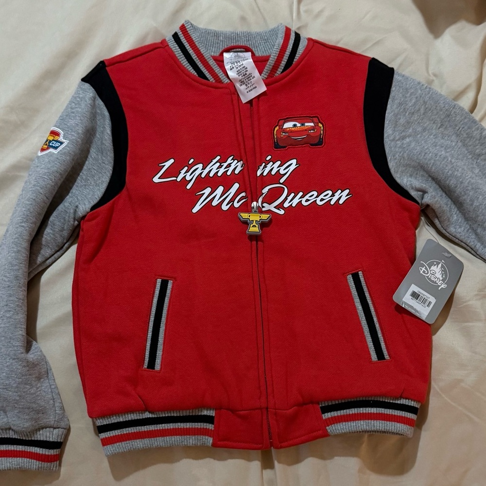 Disney Red and Gray Lightning McQueen Jacket